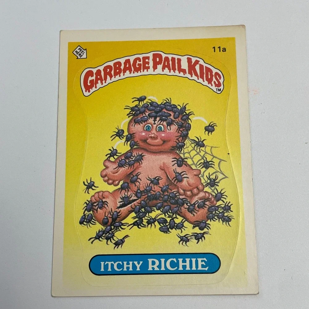 1985 Topps Garbage Pail Kids Series 1 Itchy Richie 11a Vintage Trading Card